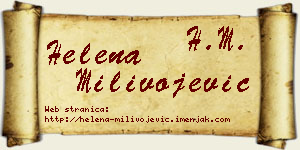 Helena Milivojević vizit kartica
